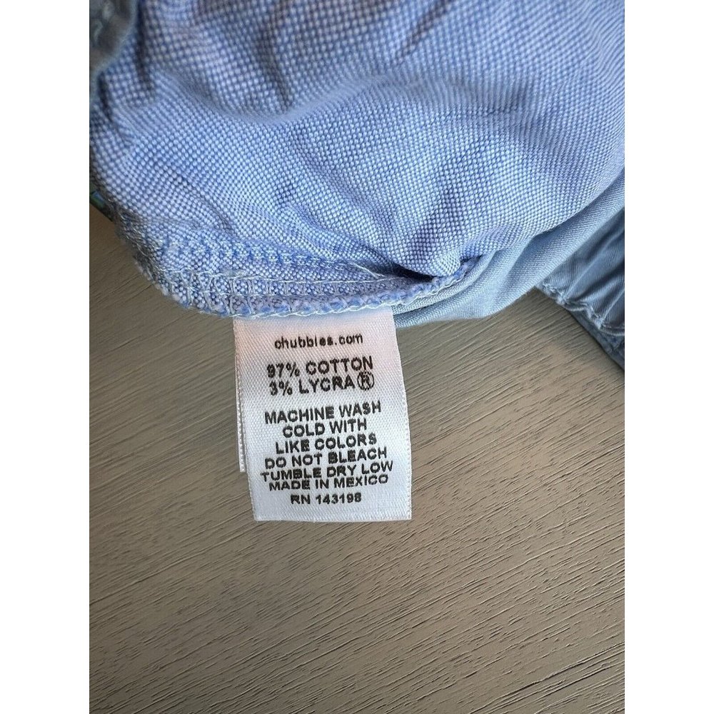 Chubbies Men’s Originals Stretch Short The Altitudes 5.5” Light Blue Size XL NWT - Picture 13 of 13